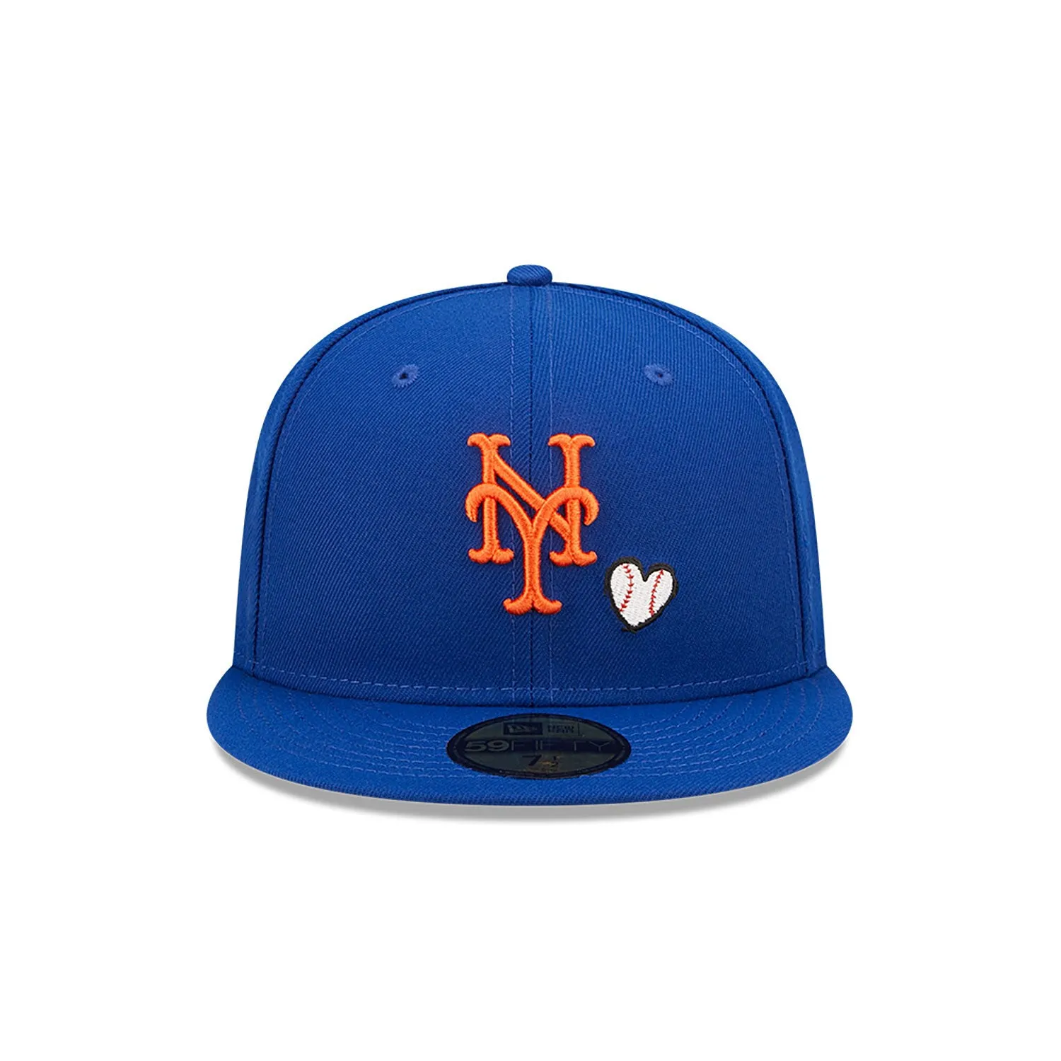 [60243672] New York Mets 86 WS Team Heart Blue 59FIFTY Mens Fitted Hat
