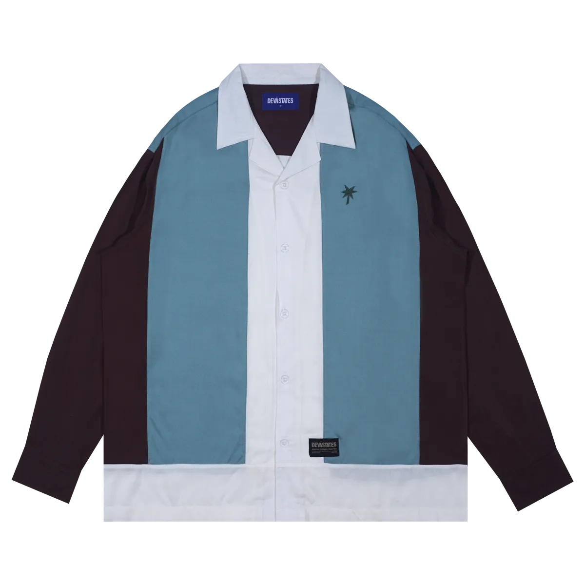 ALLEY L/S Souvenir Shirt [Blue/Multi]