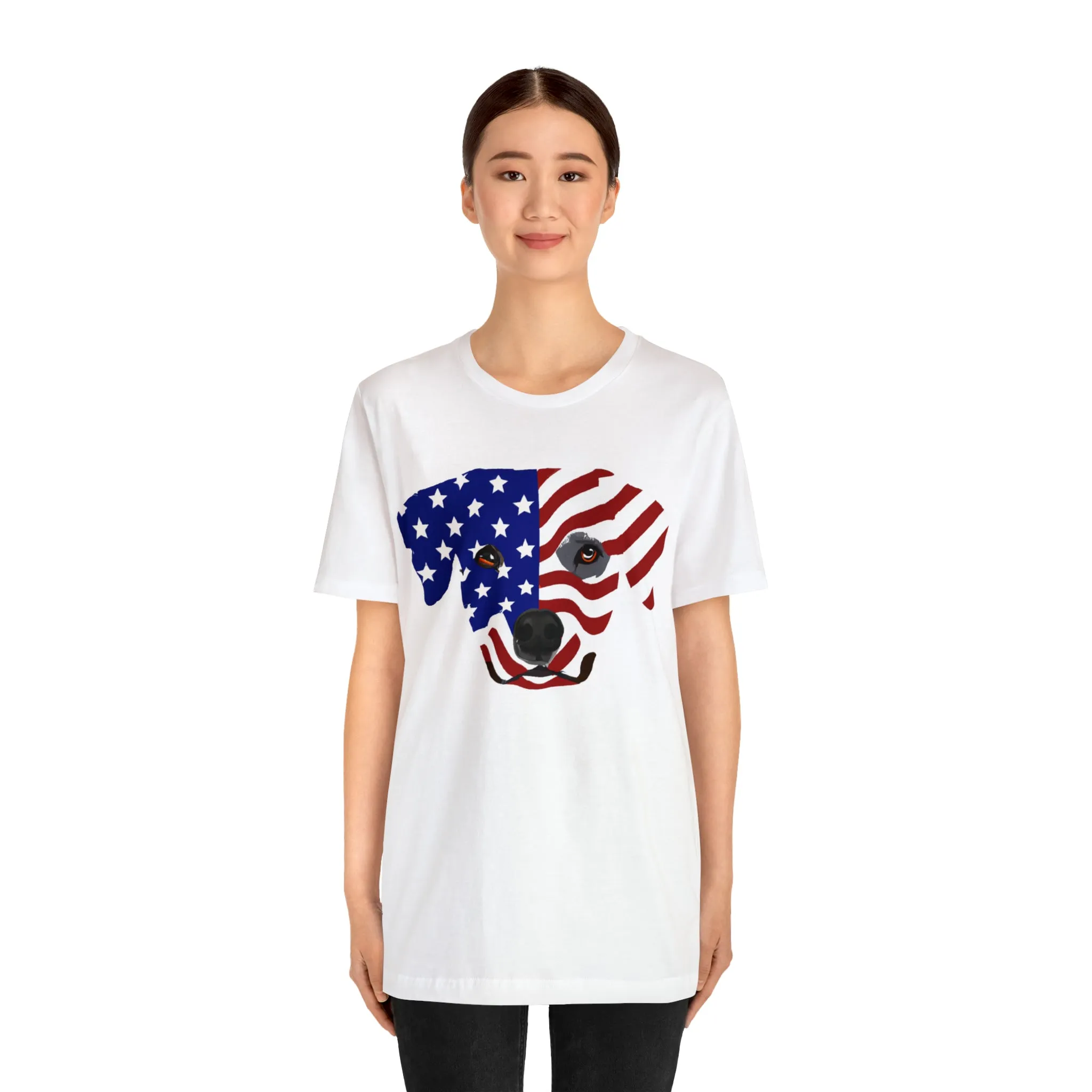 Express Your Patriotism and Love of Dogs with Dog Flag shirt: Independence Day, Fireworks, Freedom - Perfect for Women and Men