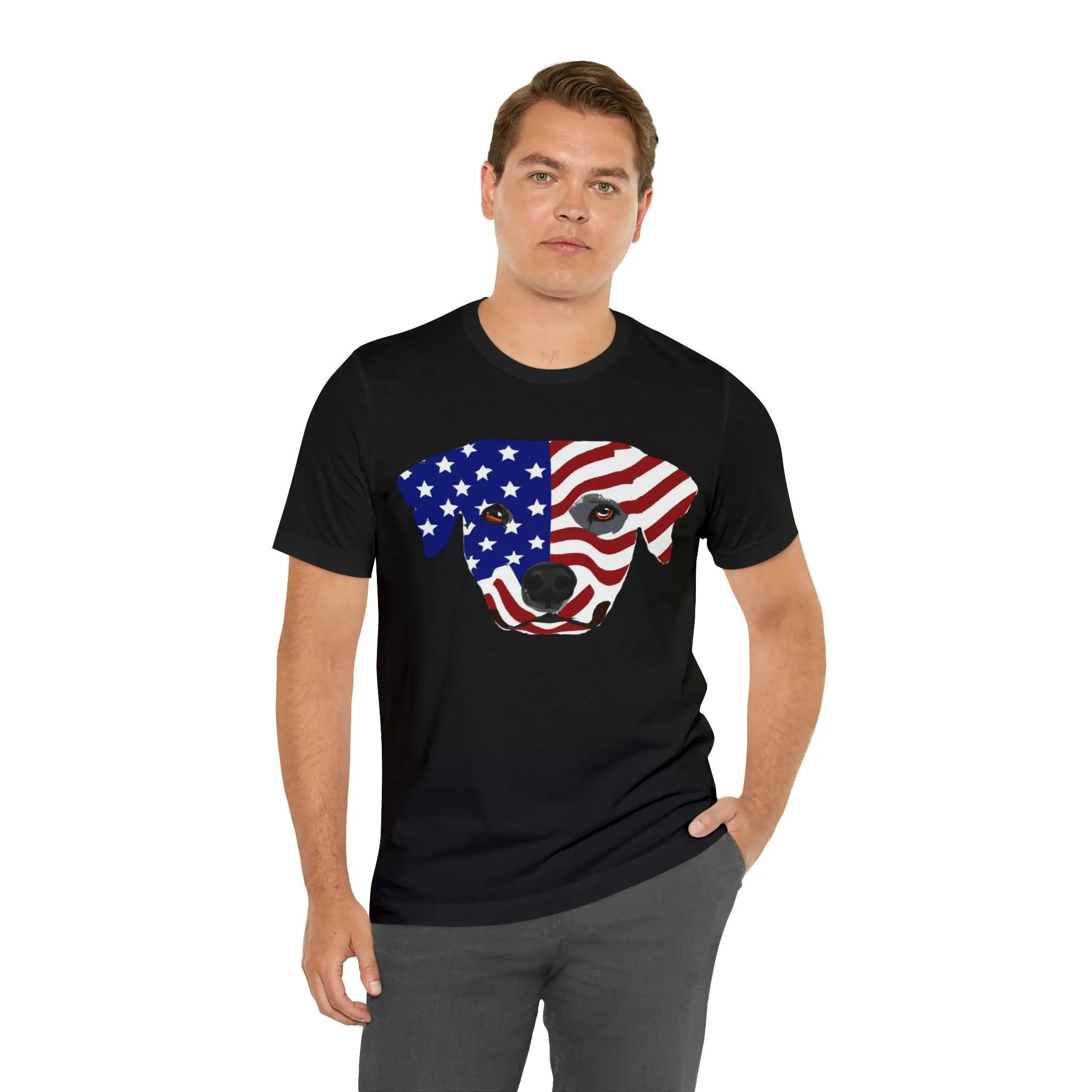 Express Your Patriotism and Love of Dogs with Dog Flag shirt: Independence Day, Fireworks, Freedom - Perfect for Women and Men