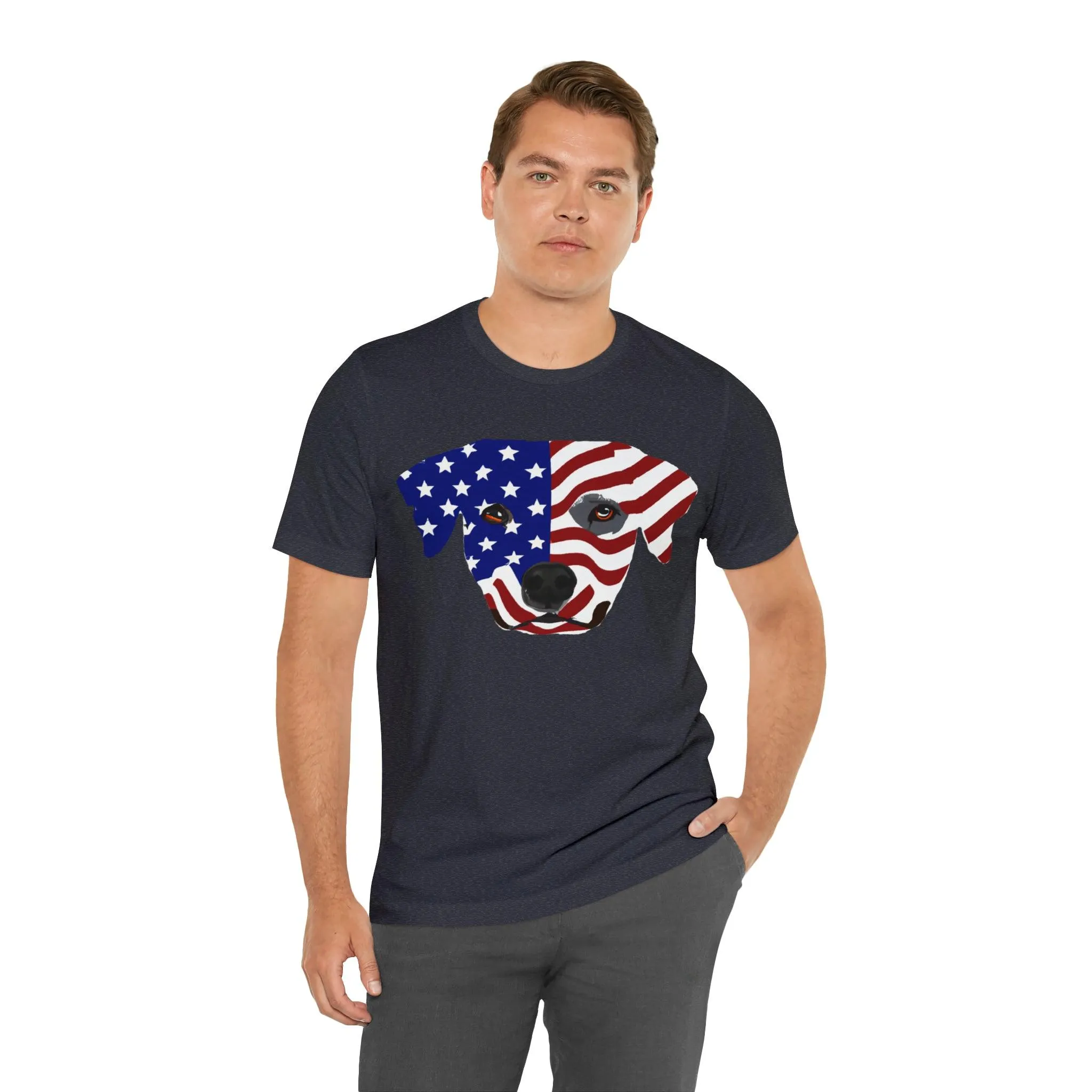 Express Your Patriotism and Love of Dogs with Dog Flag shirt: Independence Day, Fireworks, Freedom - Perfect for Women and Men