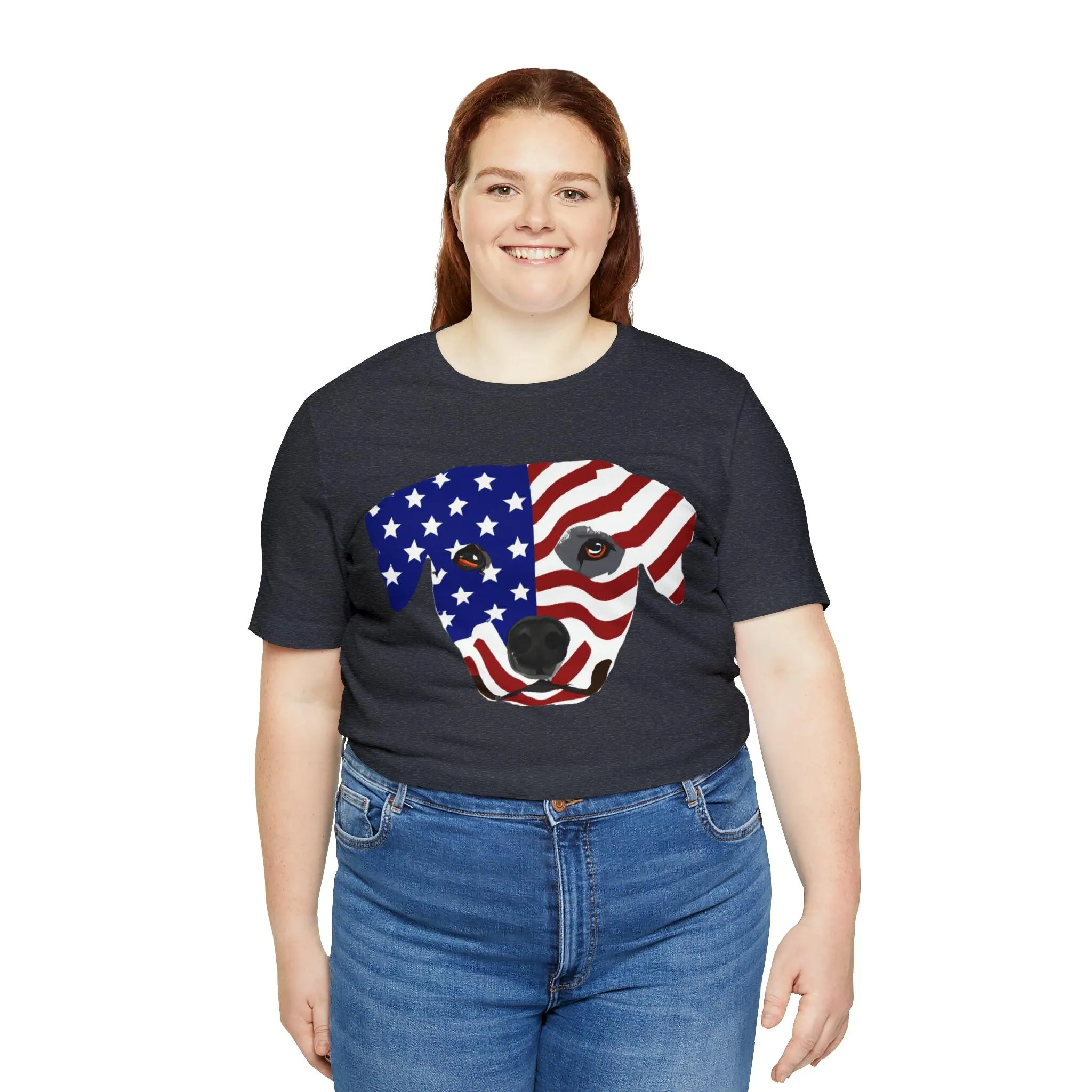 Express Your Patriotism and Love of Dogs with Dog Flag shirt: Independence Day, Fireworks, Freedom - Perfect for Women and Men