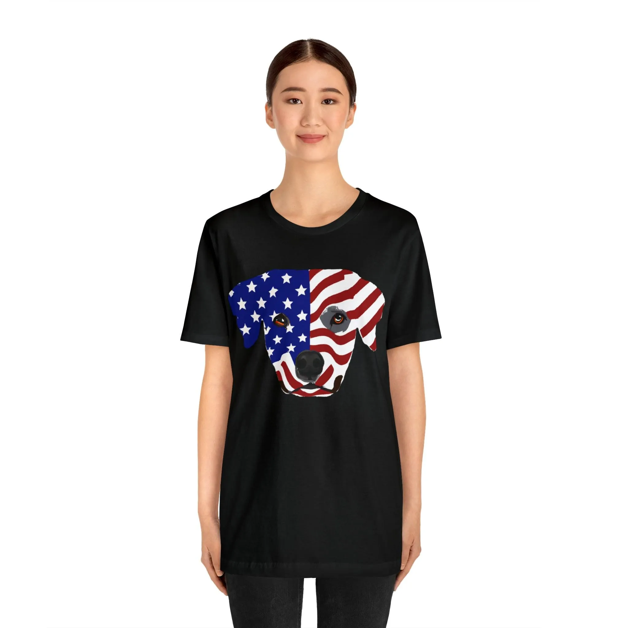 Express Your Patriotism and Love of Dogs with Dog Flag shirt: Independence Day, Fireworks, Freedom - Perfect for Women and Men