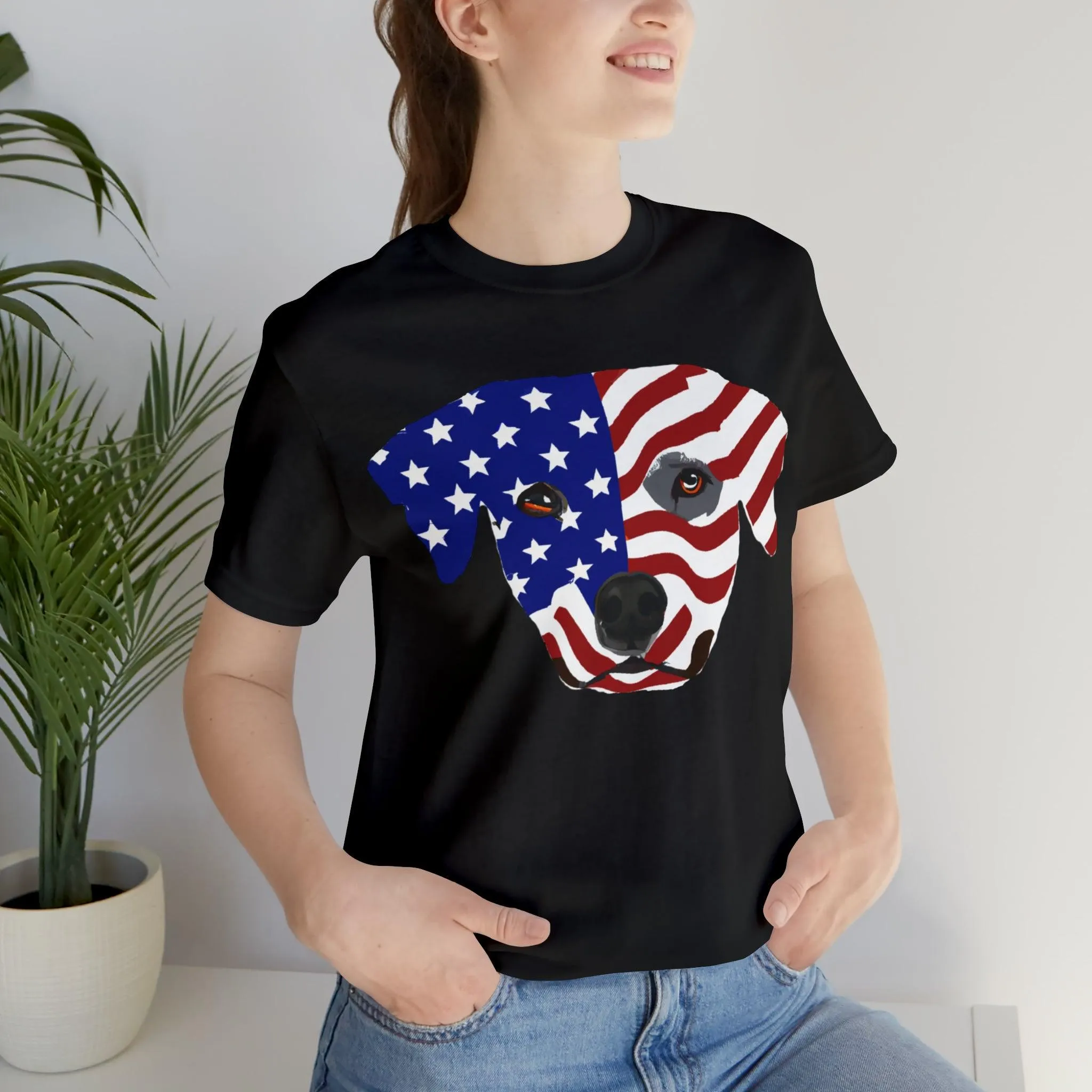 Express Your Patriotism and Love of Dogs with Dog Flag shirt: Independence Day, Fireworks, Freedom - Perfect for Women and Men