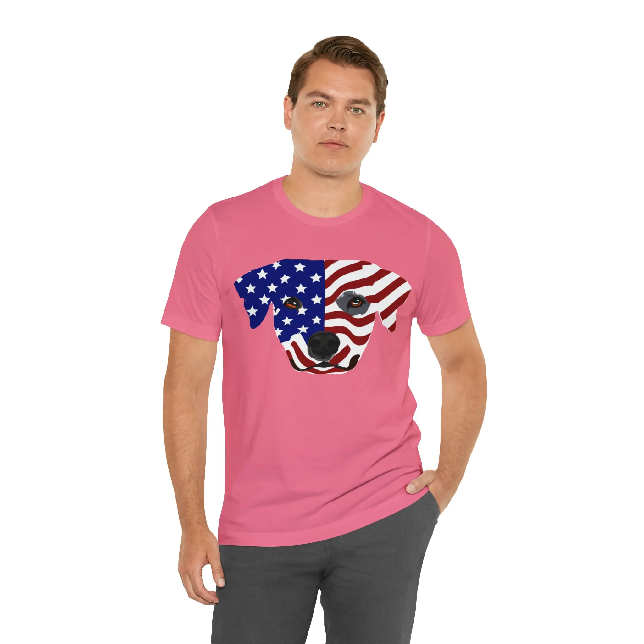 Express Your Patriotism and Love of Dogs with Dog Flag shirt: Independence Day, Fireworks, Freedom - Perfect for Women and Men