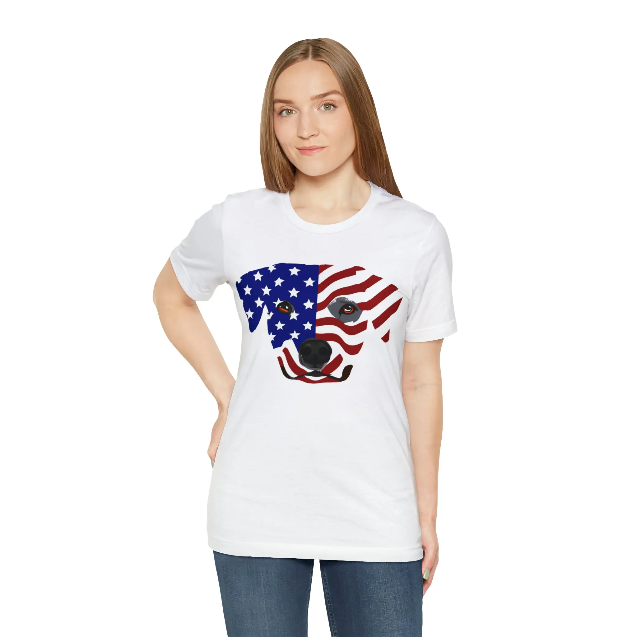 Express Your Patriotism and Love of Dogs with Dog Flag shirt: Independence Day, Fireworks, Freedom - Perfect for Women and Men