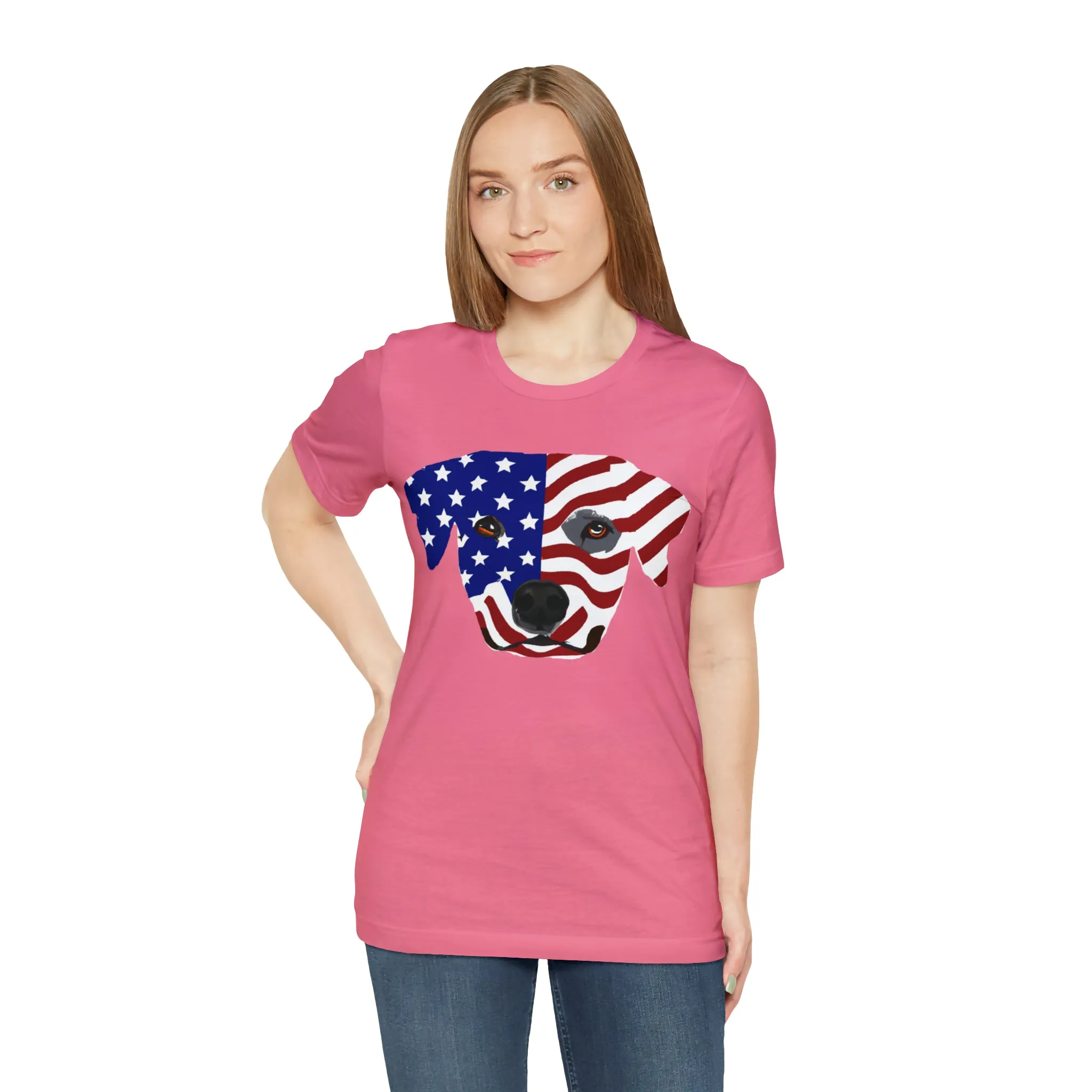 Express Your Patriotism and Love of Dogs with Dog Flag shirt: Independence Day, Fireworks, Freedom - Perfect for Women and Men