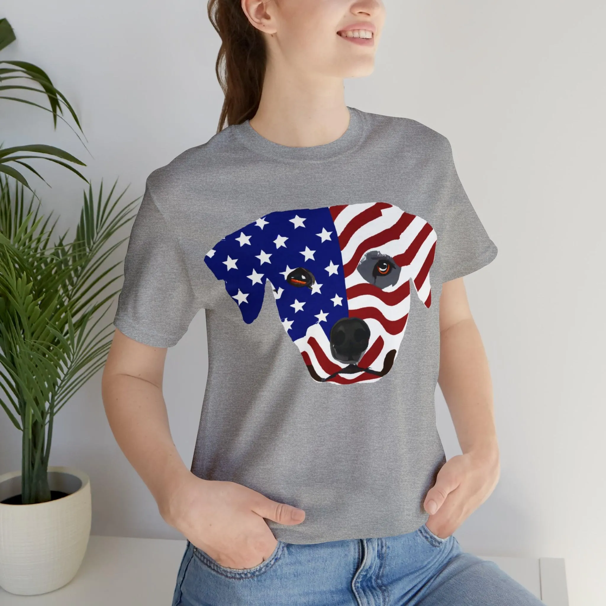 Express Your Patriotism and Love of Dogs with Dog Flag shirt: Independence Day, Fireworks, Freedom - Perfect for Women and Men