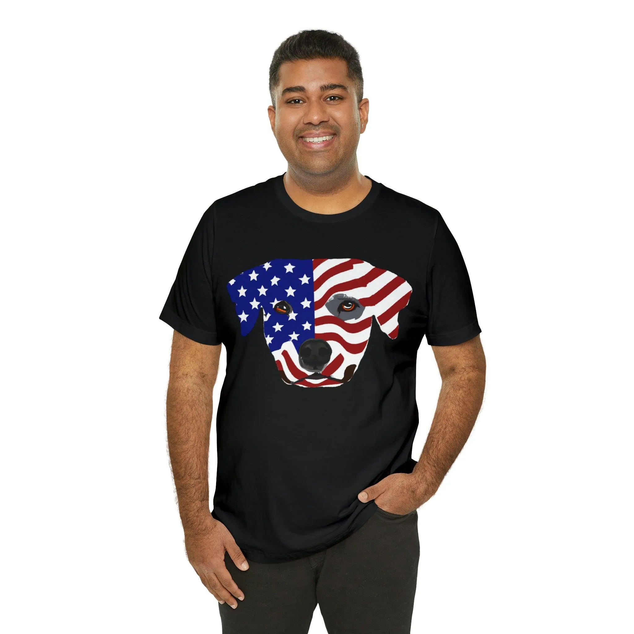 Express Your Patriotism and Love of Dogs with Dog Flag shirt: Independence Day, Fireworks, Freedom - Perfect for Women and Men
