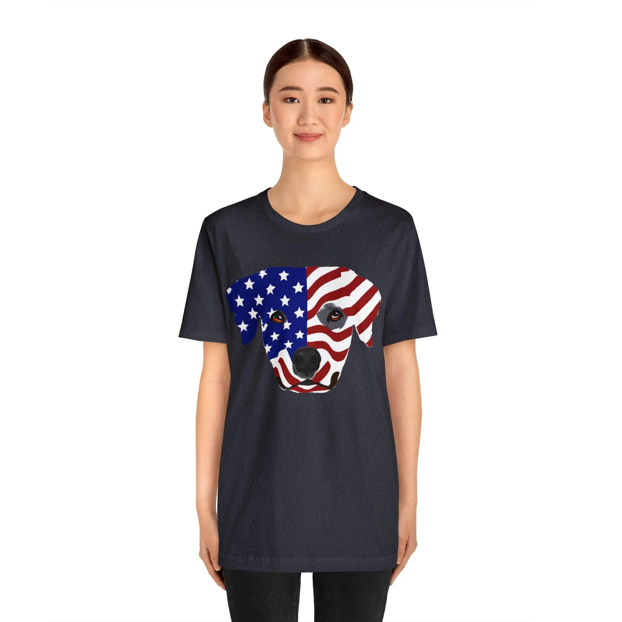 Express Your Patriotism and Love of Dogs with Dog Flag shirt: Independence Day, Fireworks, Freedom - Perfect for Women and Men