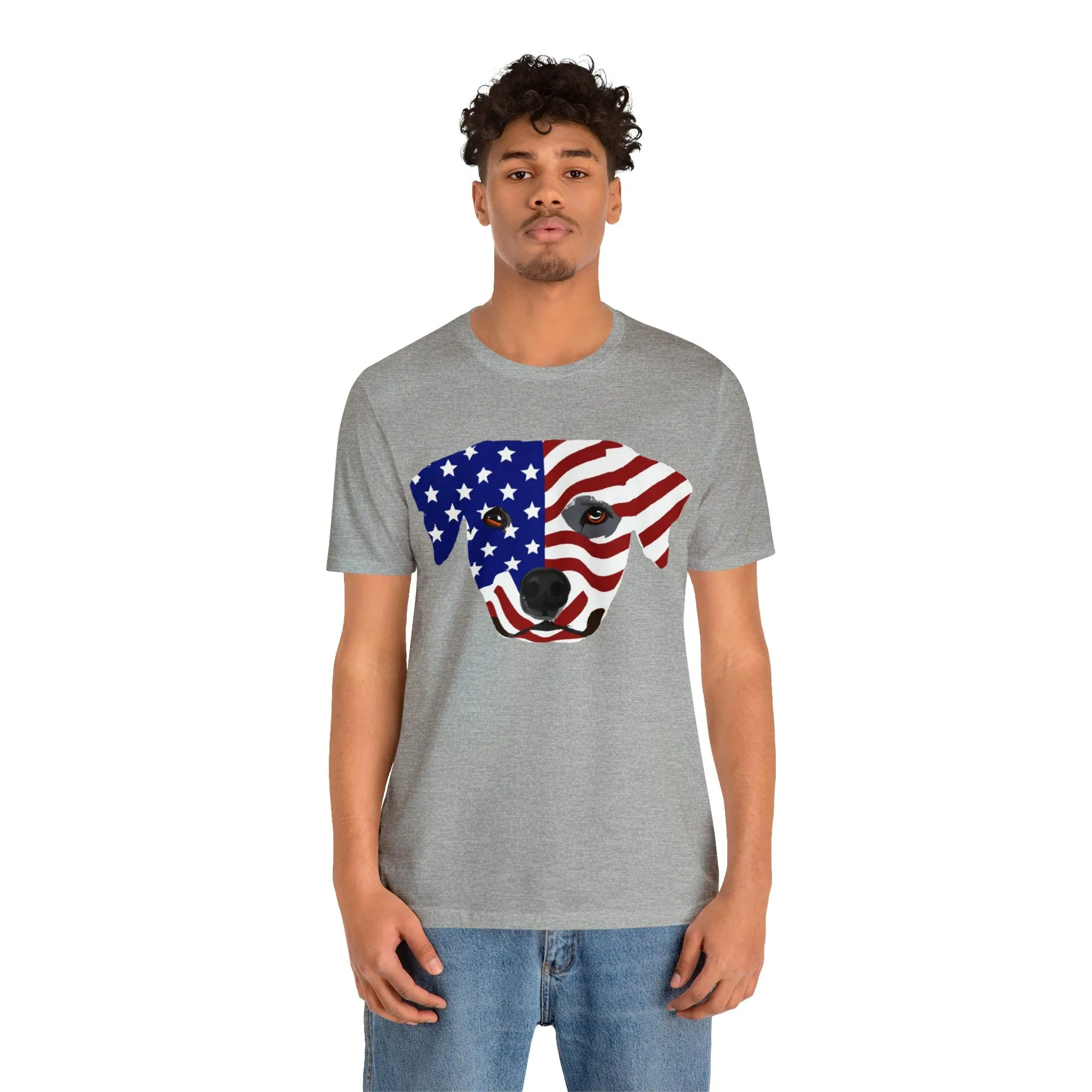 Express Your Patriotism and Love of Dogs with Dog Flag shirt: Independence Day, Fireworks, Freedom - Perfect for Women and Men