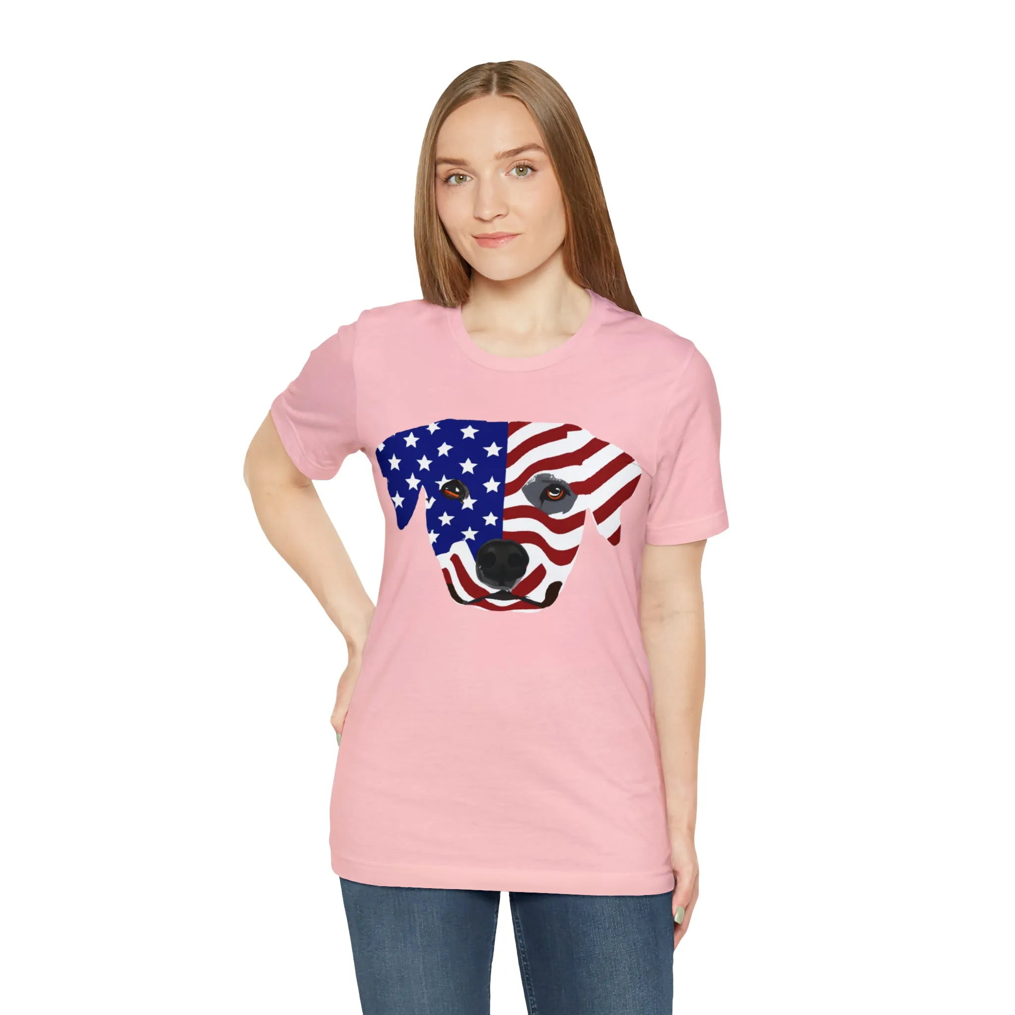 Express Your Patriotism and Love of Dogs with Dog Flag shirt: Independence Day, Fireworks, Freedom - Perfect for Women and Men