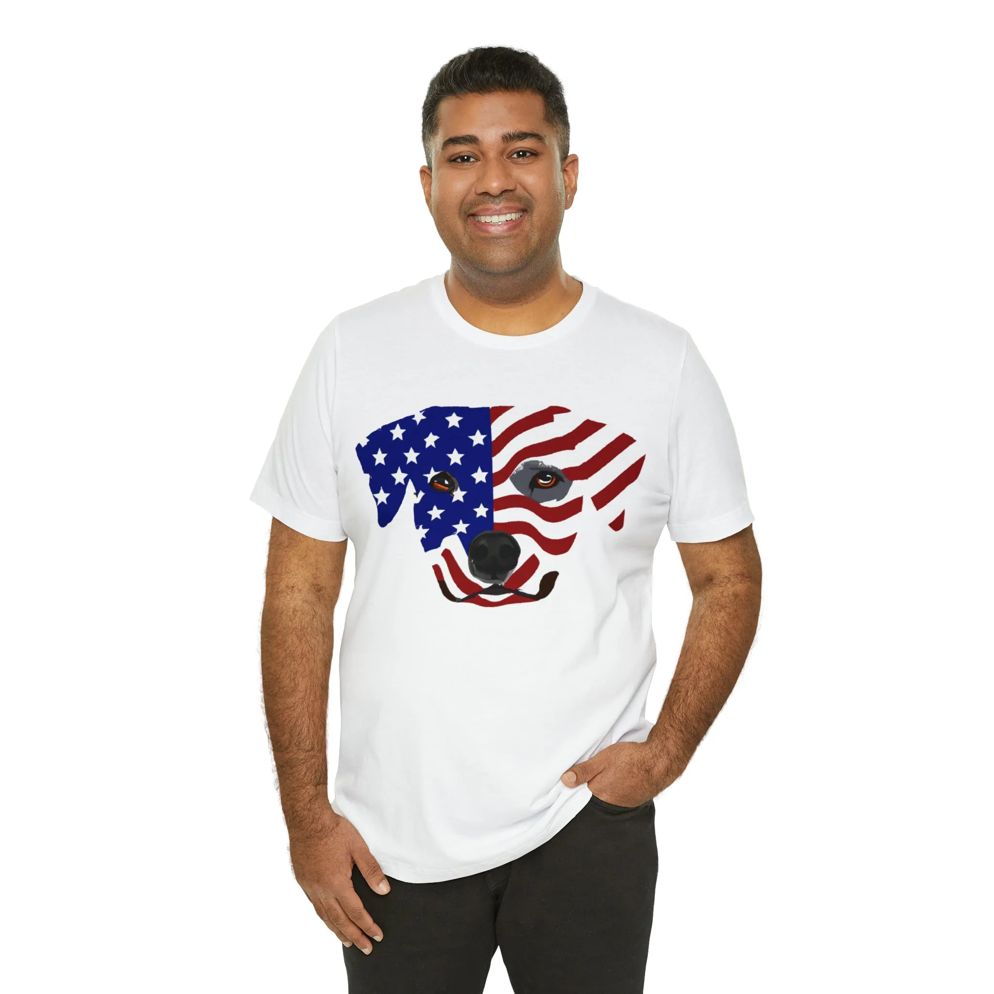 Express Your Patriotism and Love of Dogs with Dog Flag shirt: Independence Day, Fireworks, Freedom - Perfect for Women and Men