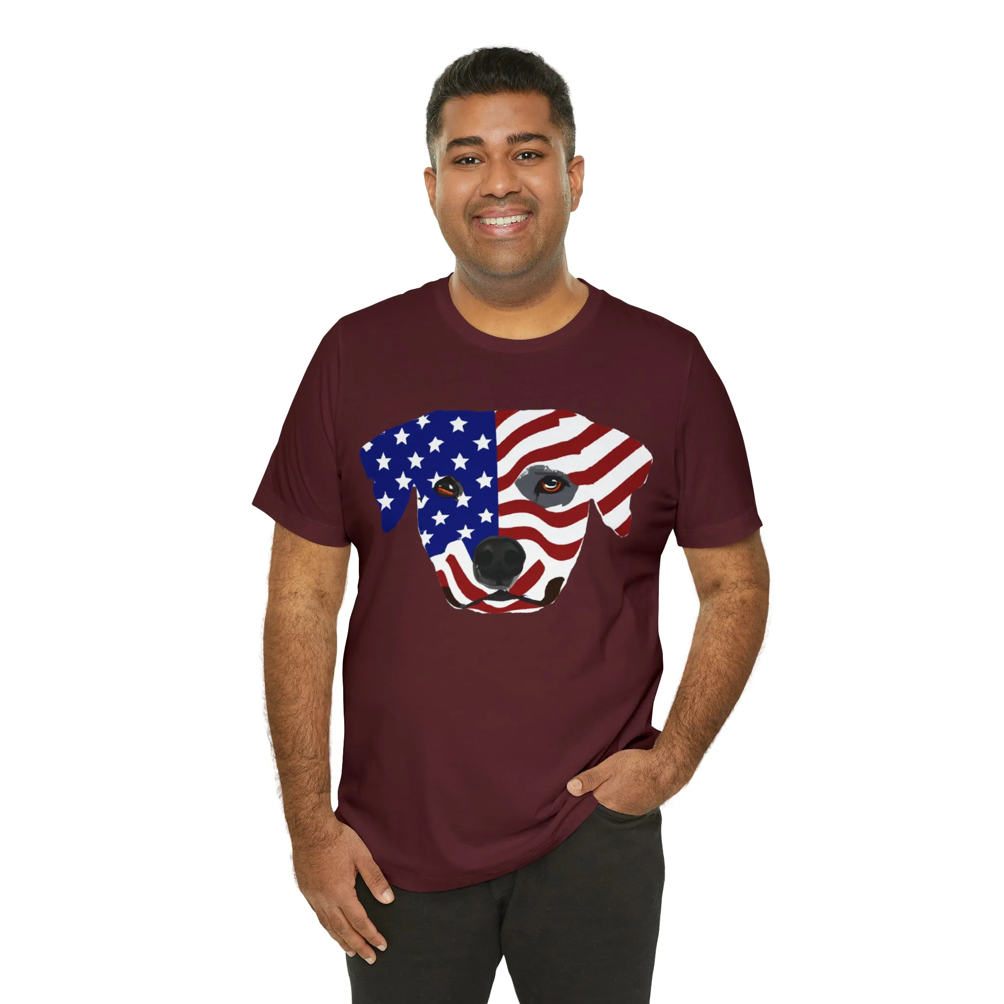 Express Your Patriotism and Love of Dogs with Dog Flag shirt: Independence Day, Fireworks, Freedom - Perfect for Women and Men