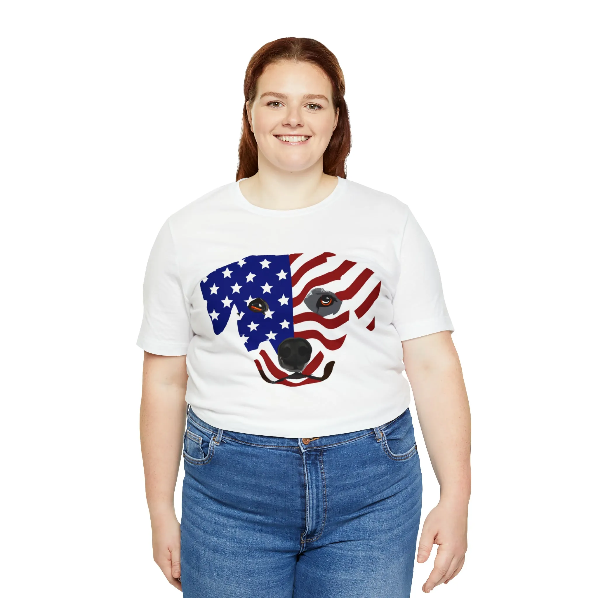 Express Your Patriotism and Love of Dogs with Dog Flag shirt: Independence Day, Fireworks, Freedom - Perfect for Women and Men