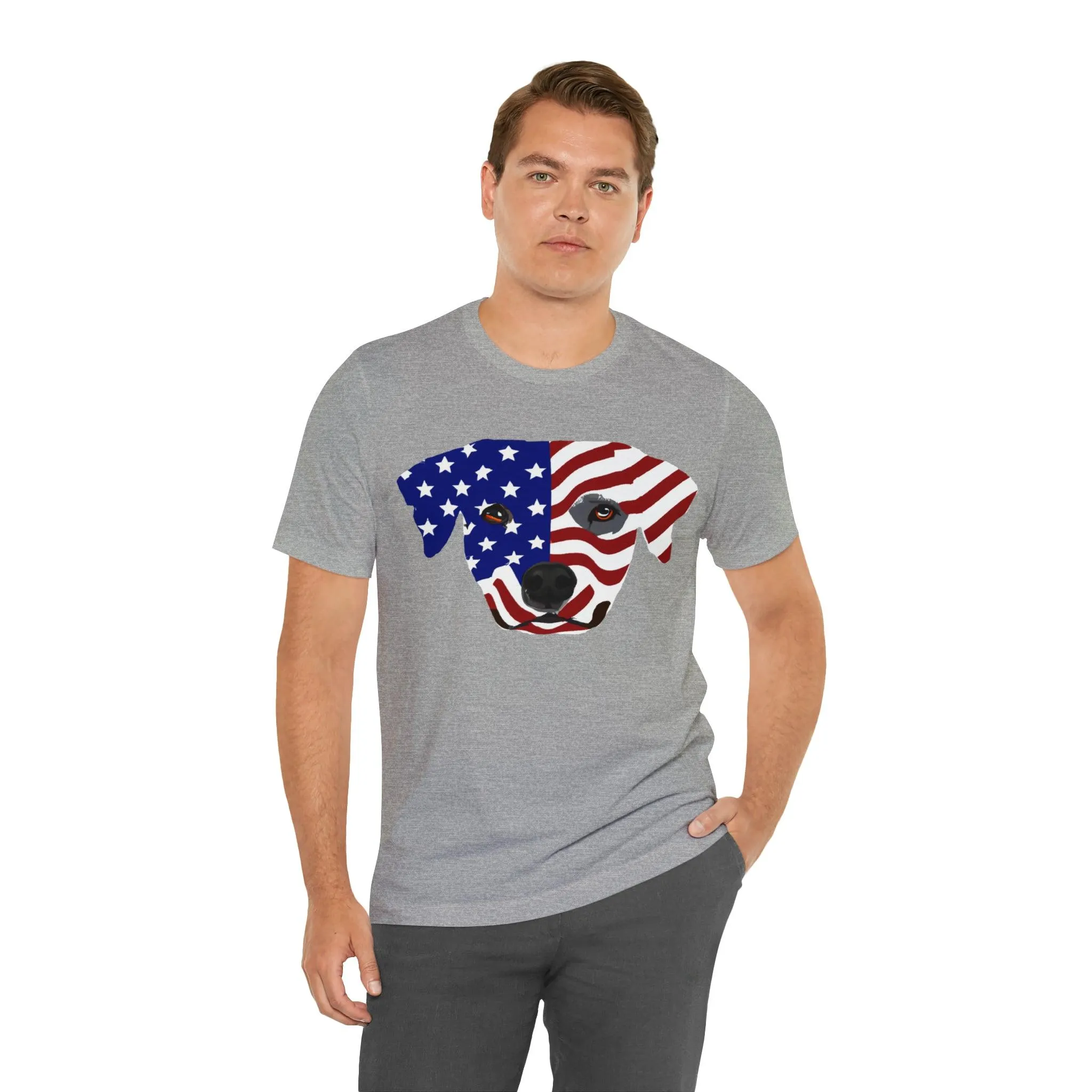 Express Your Patriotism and Love of Dogs with Dog Flag shirt: Independence Day, Fireworks, Freedom - Perfect for Women and Men