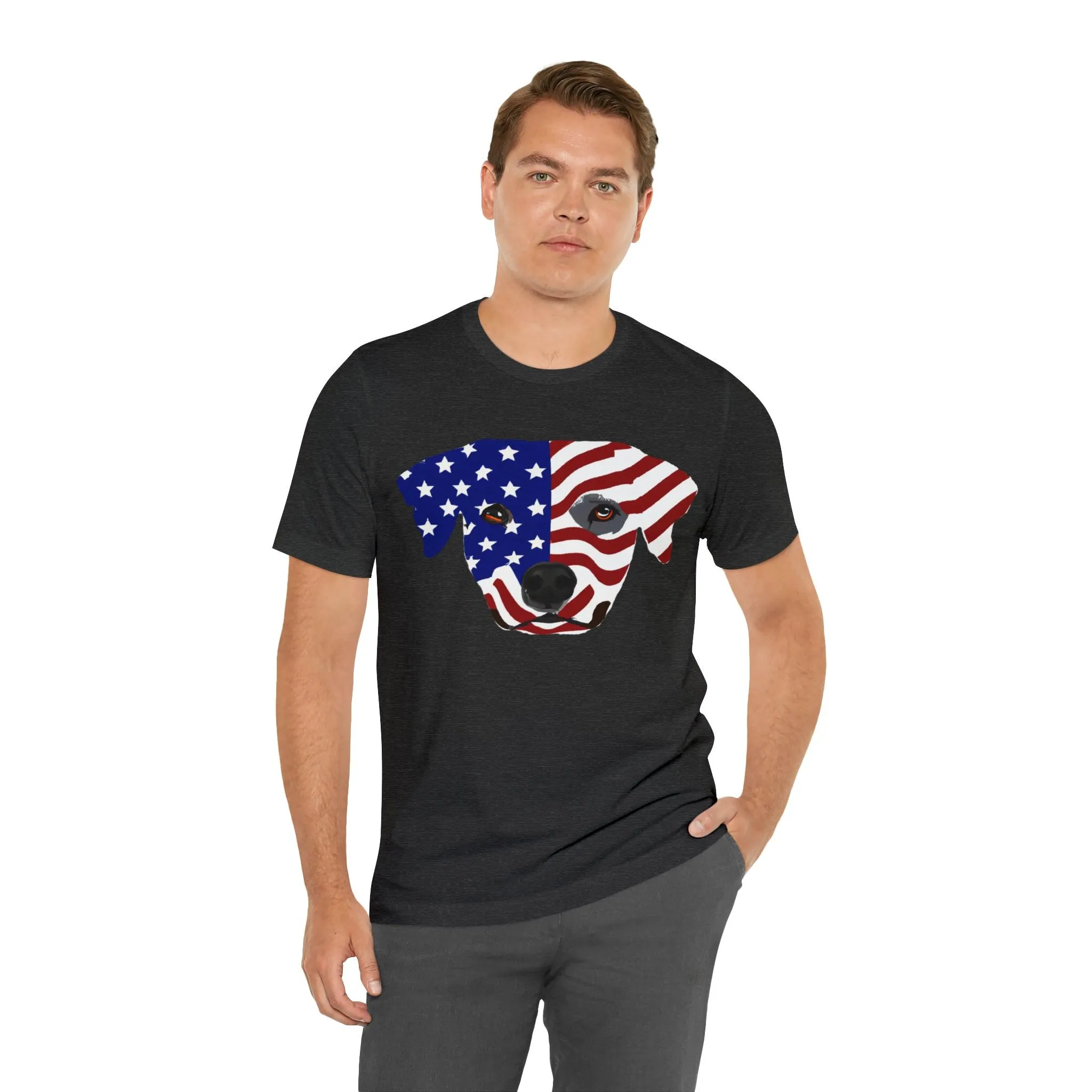 Express Your Patriotism and Love of Dogs with Dog Flag shirt: Independence Day, Fireworks, Freedom - Perfect for Women and Men