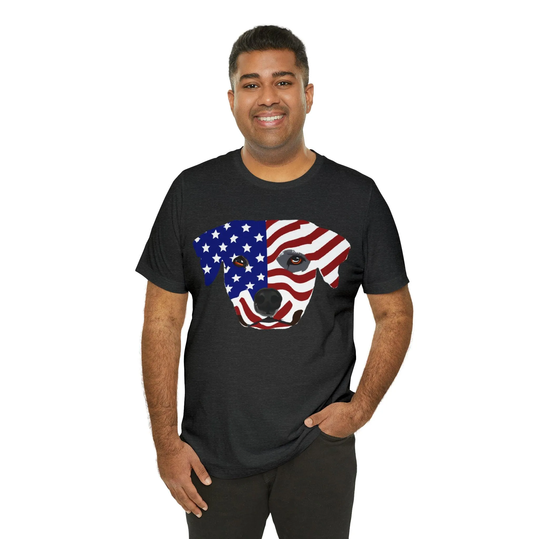 Express Your Patriotism and Love of Dogs with Dog Flag shirt: Independence Day, Fireworks, Freedom - Perfect for Women and Men