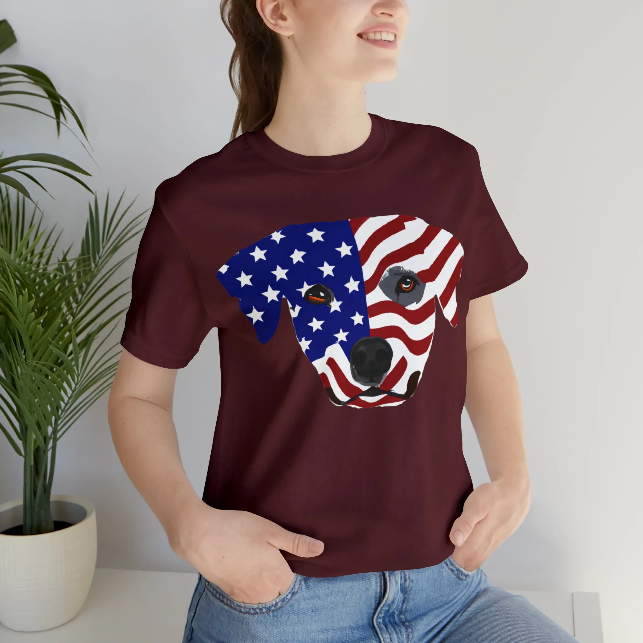 Express Your Patriotism and Love of Dogs with Dog Flag shirt: Independence Day, Fireworks, Freedom - Perfect for Women and Men