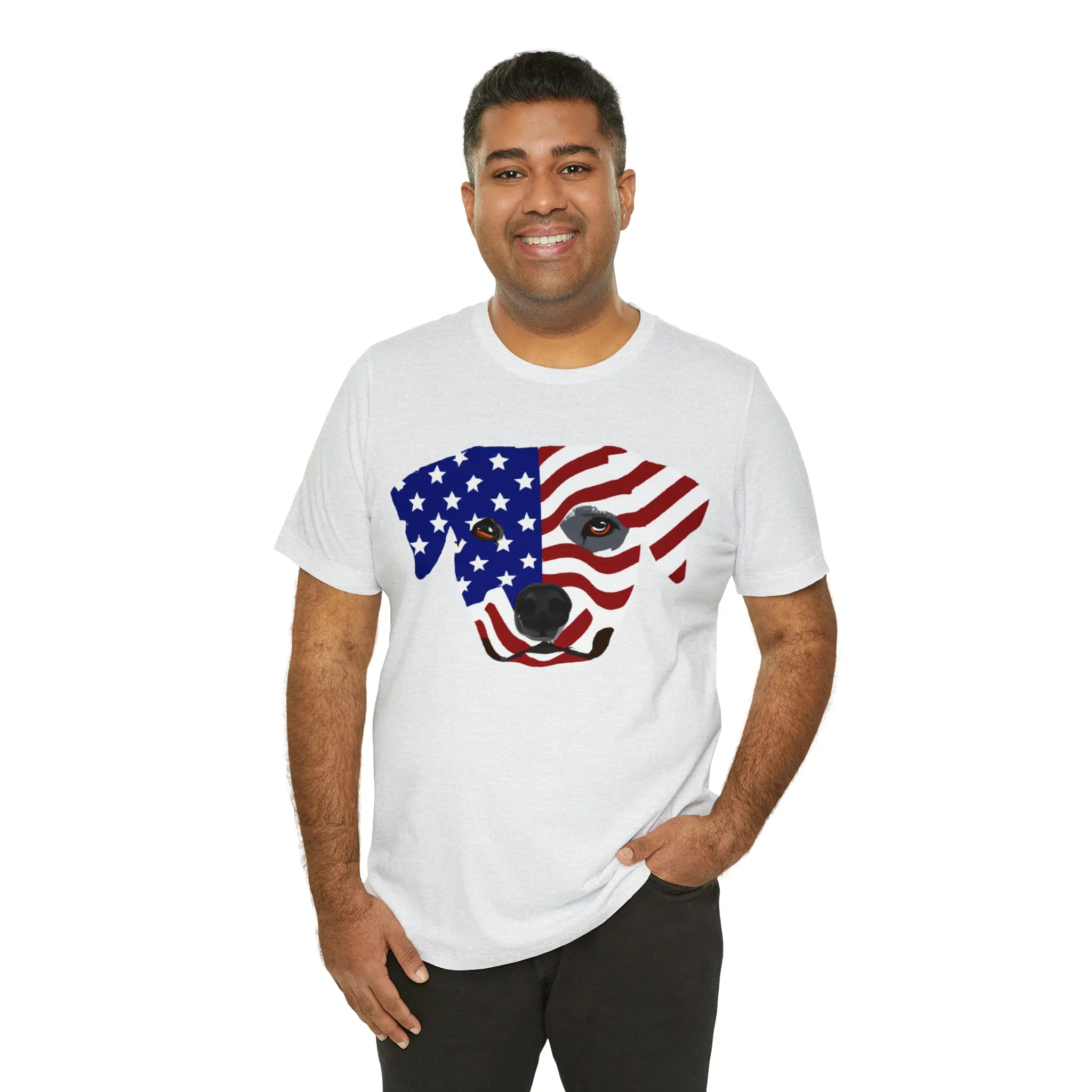 Express Your Patriotism and Love of Dogs with Dog Flag shirt: Independence Day, Fireworks, Freedom - Perfect for Women and Men