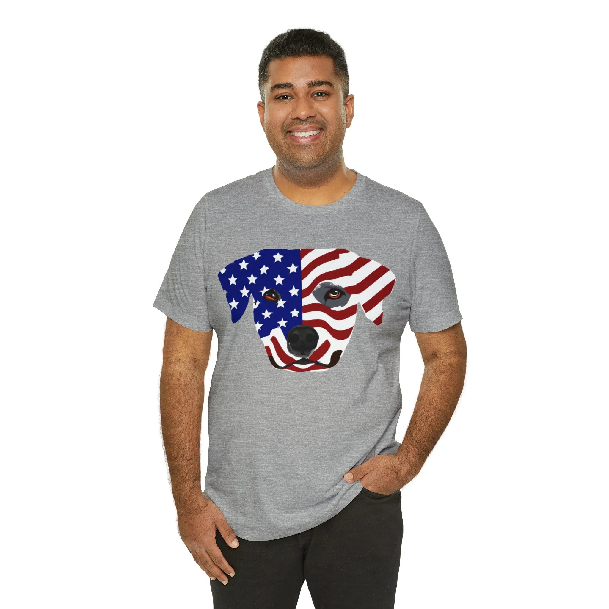 Express Your Patriotism and Love of Dogs with Dog Flag shirt: Independence Day, Fireworks, Freedom - Perfect for Women and Men