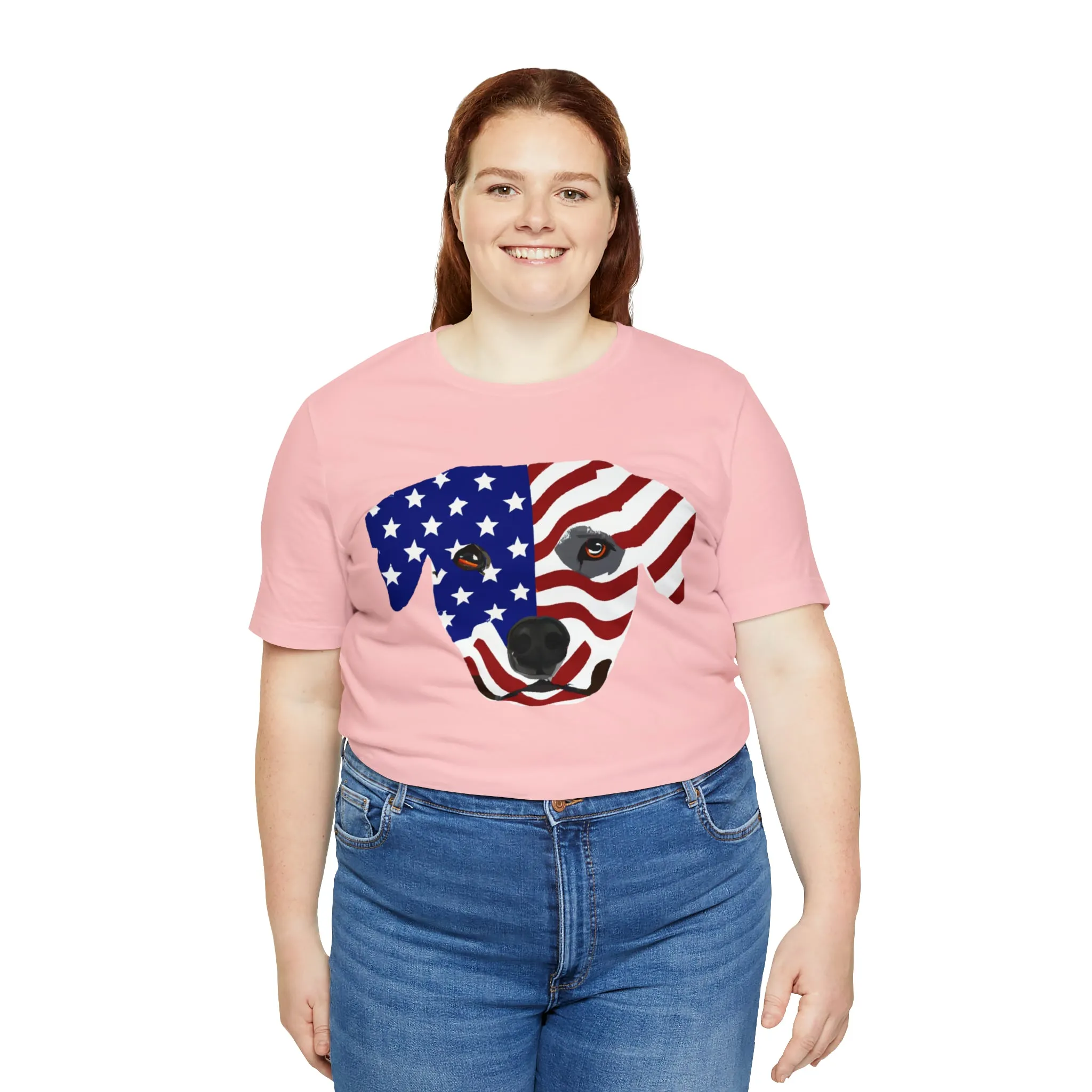 Express Your Patriotism and Love of Dogs with Dog Flag shirt: Independence Day, Fireworks, Freedom - Perfect for Women and Men