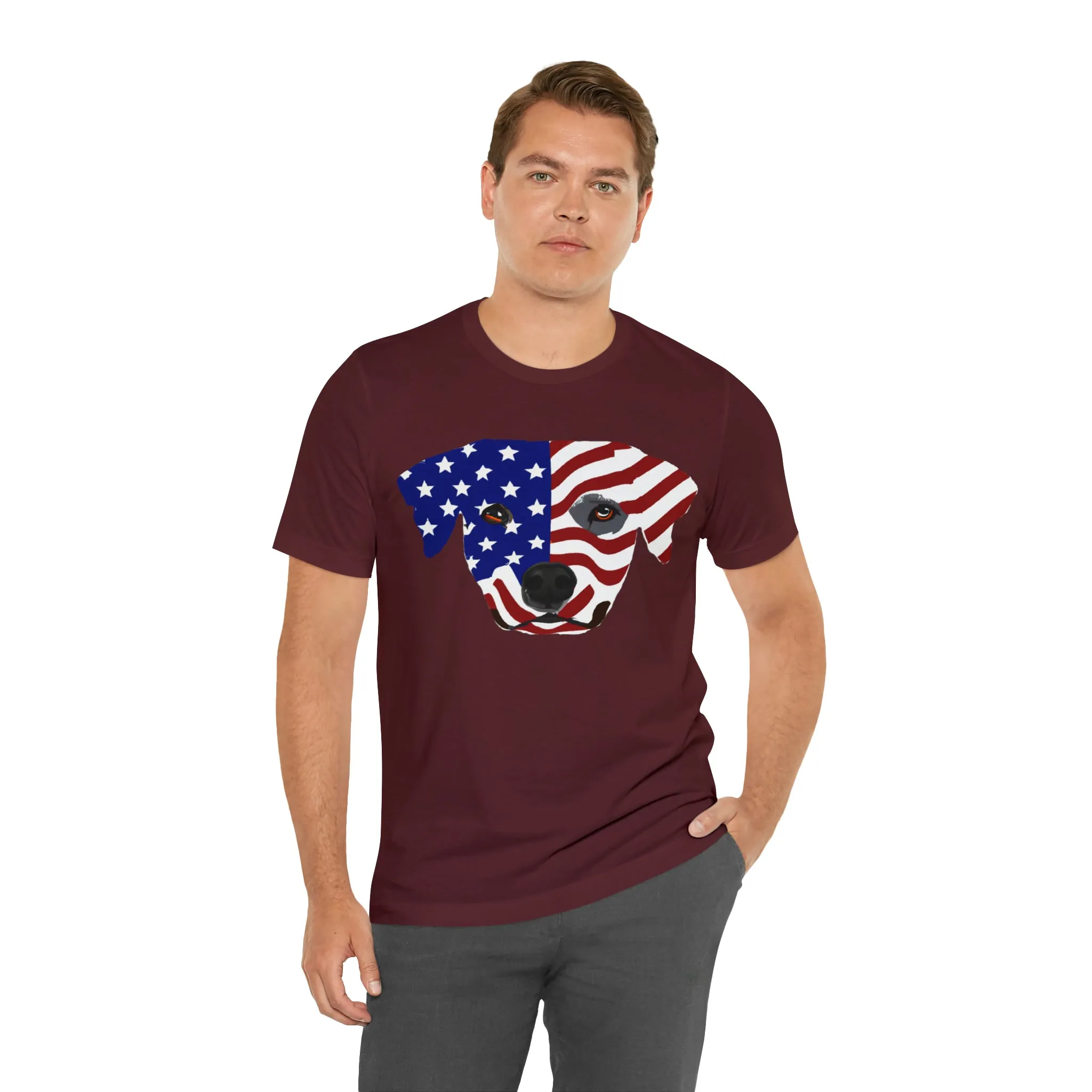 Express Your Patriotism and Love of Dogs with Dog Flag shirt: Independence Day, Fireworks, Freedom - Perfect for Women and Men