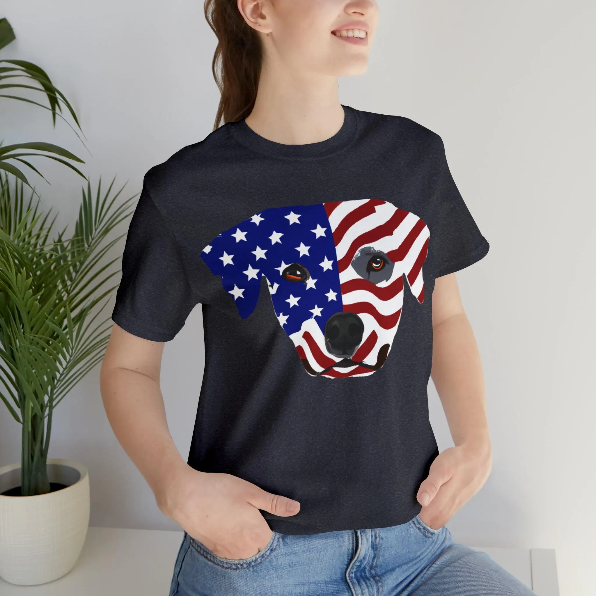 Express Your Patriotism and Love of Dogs with Dog Flag shirt: Independence Day, Fireworks, Freedom - Perfect for Women and Men