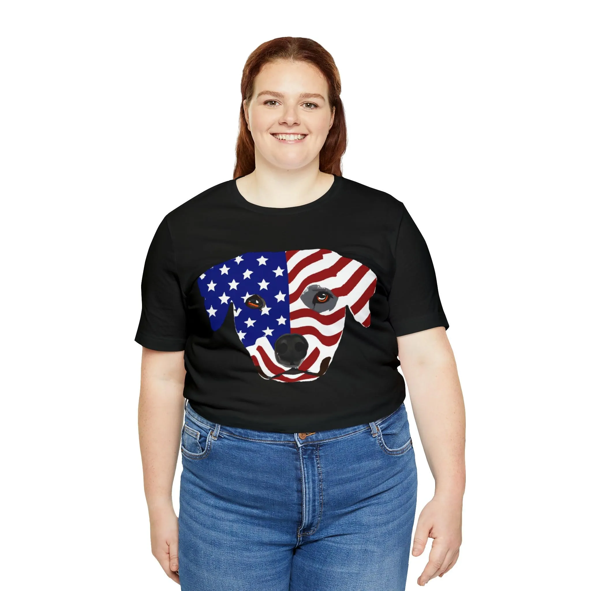 Express Your Patriotism and Love of Dogs with Dog Flag shirt: Independence Day, Fireworks, Freedom - Perfect for Women and Men