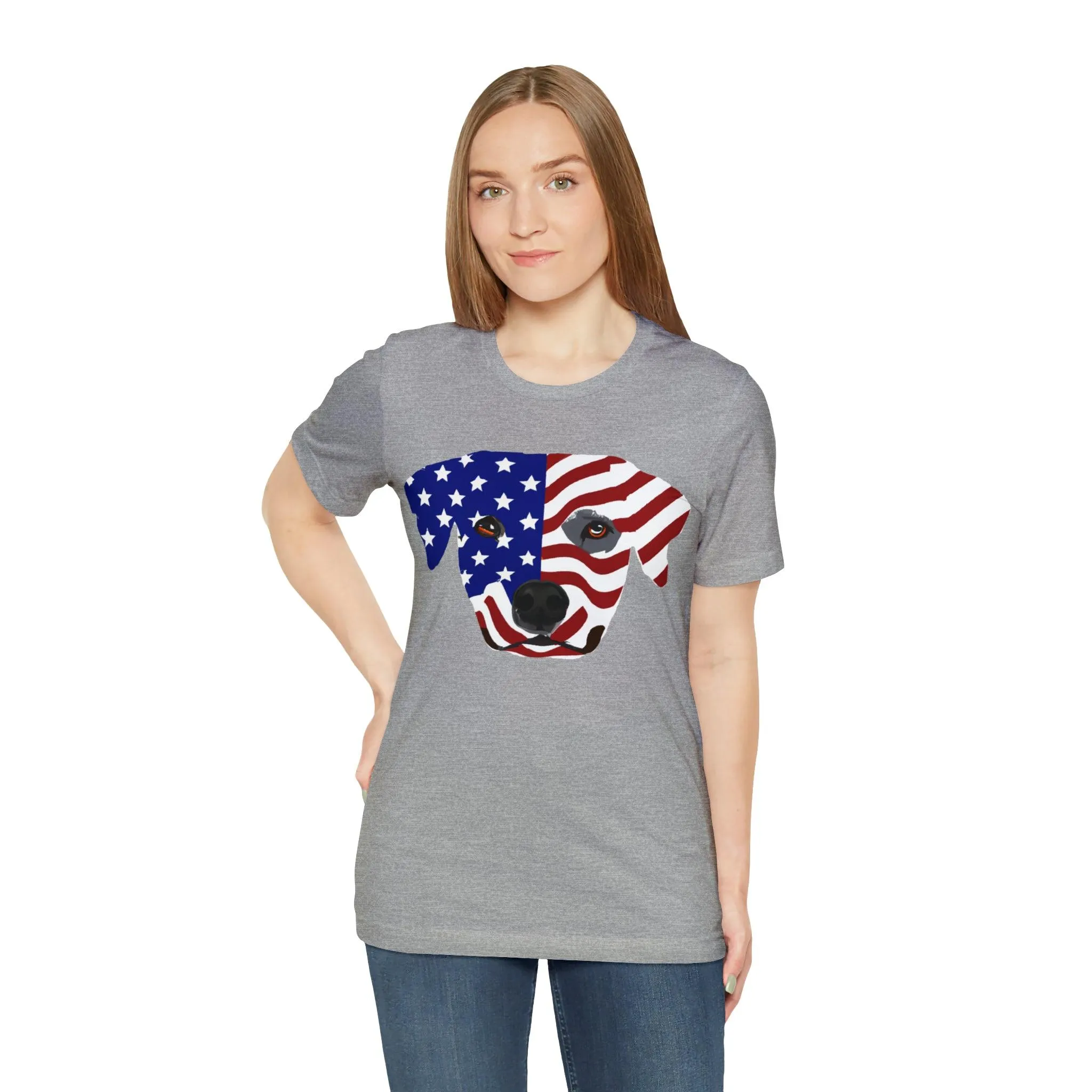 Express Your Patriotism and Love of Dogs with Dog Flag shirt: Independence Day, Fireworks, Freedom - Perfect for Women and Men