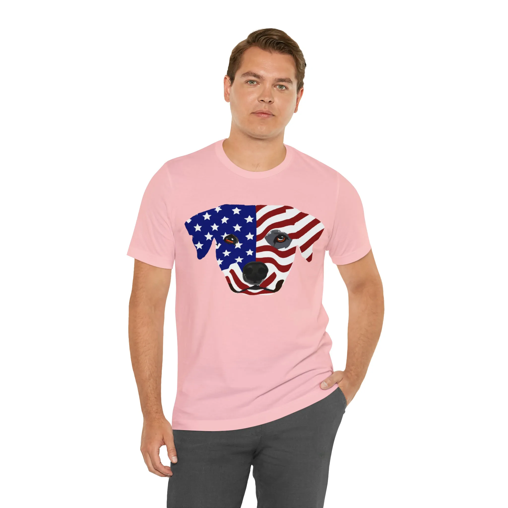 Express Your Patriotism and Love of Dogs with Dog Flag shirt: Independence Day, Fireworks, Freedom - Perfect for Women and Men