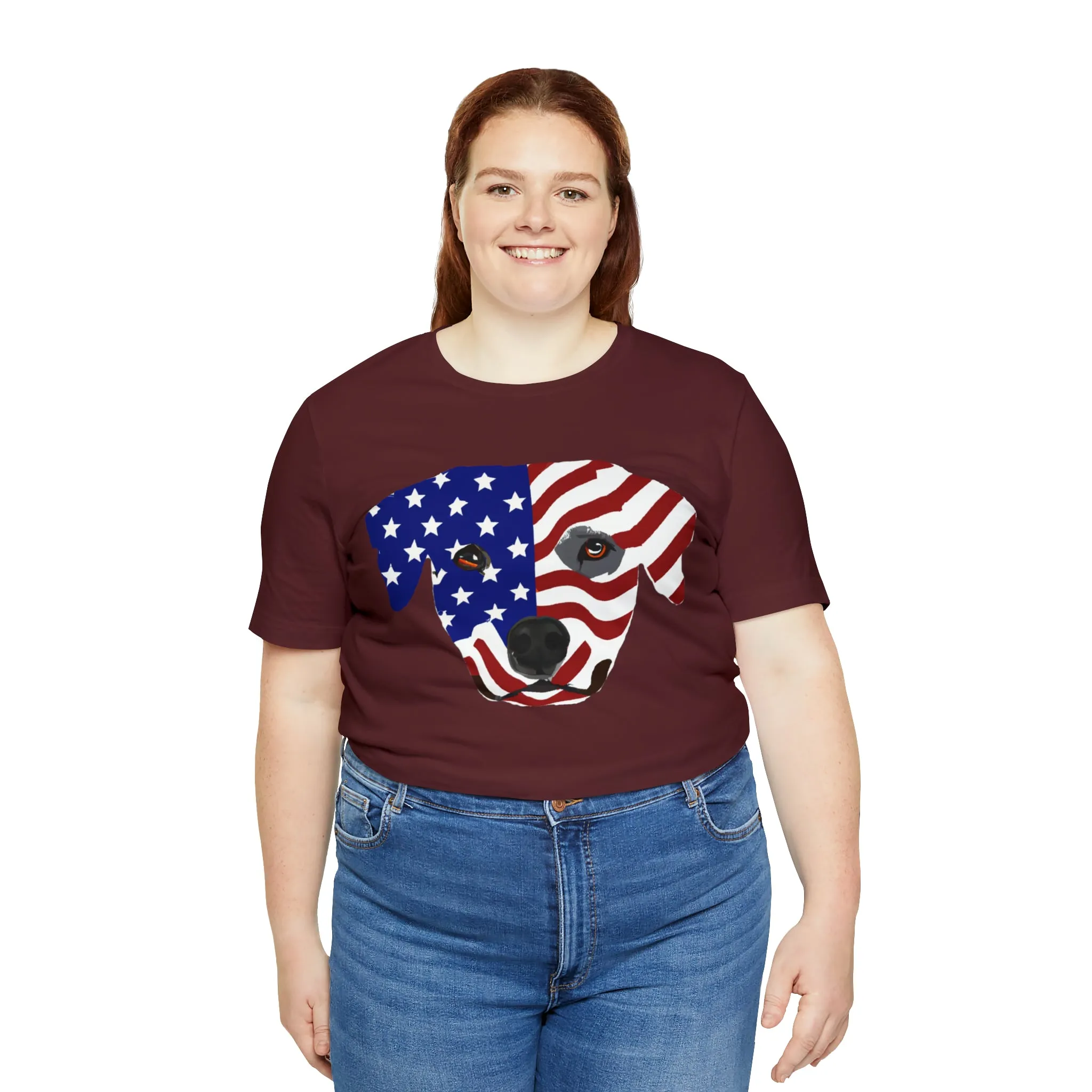 Express Your Patriotism and Love of Dogs with Dog Flag shirt: Independence Day, Fireworks, Freedom - Perfect for Women and Men