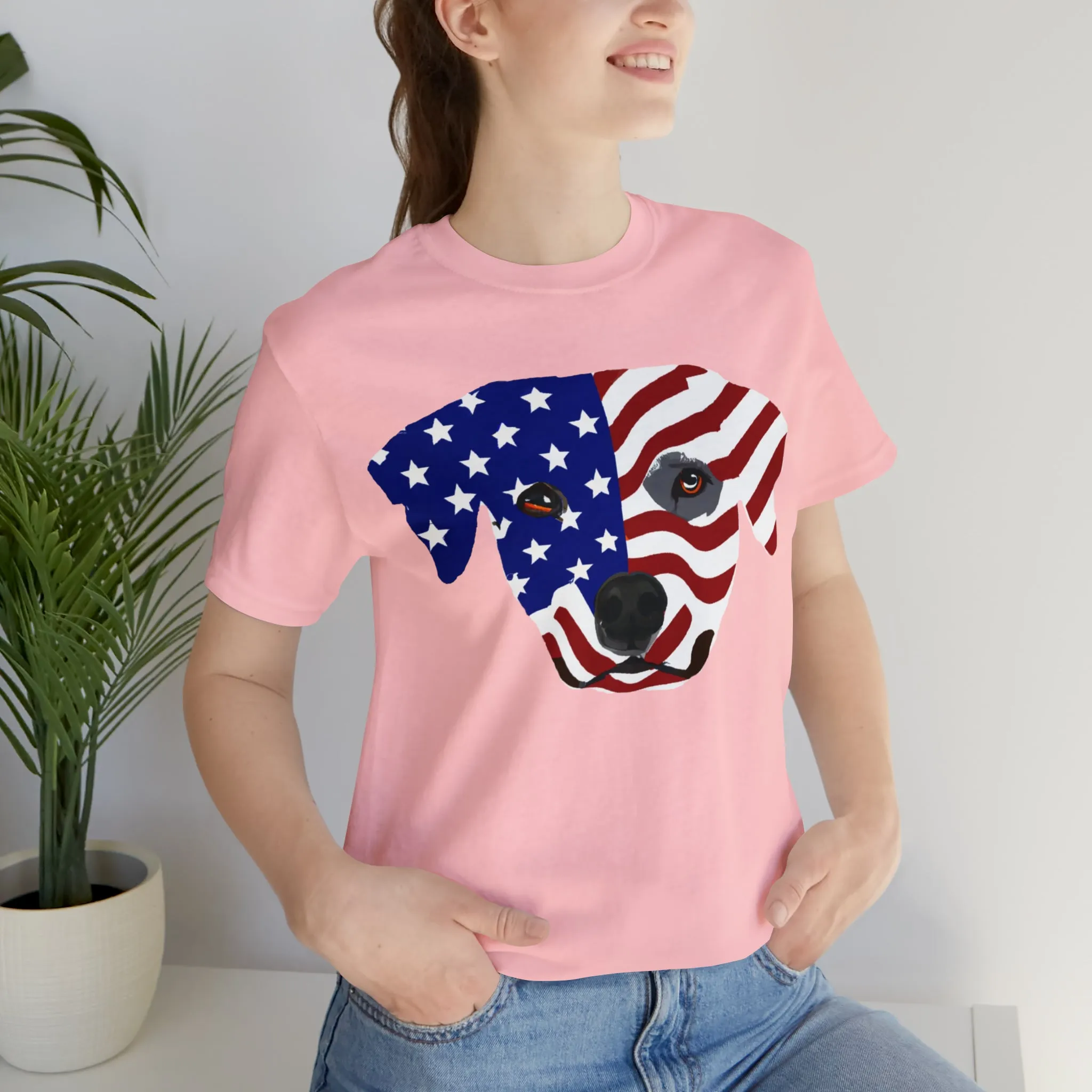 Express Your Patriotism and Love of Dogs with Dog Flag shirt: Independence Day, Fireworks, Freedom - Perfect for Women and Men