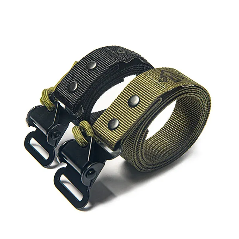 Retro SAS Quick-Buckle Military Belt - Army Green Tactical Automatic Men's Belt