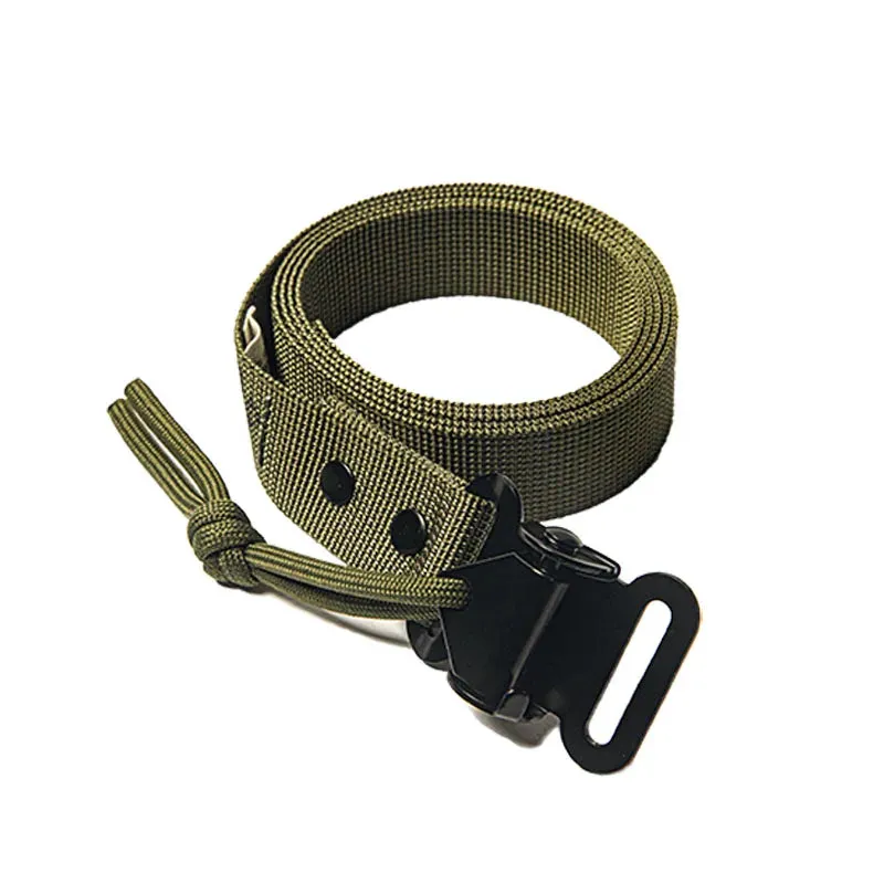 Retro SAS Quick-Buckle Military Belt - Army Green Tactical Automatic Men's Belt