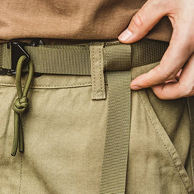 Retro SAS Quick-Buckle Military Belt - Army Green Tactical Automatic Men's Belt